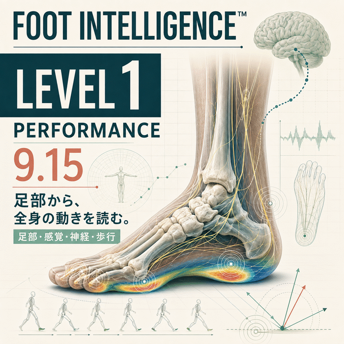 FOOT INTELLIGENCE™ Level 1 9月15日開催